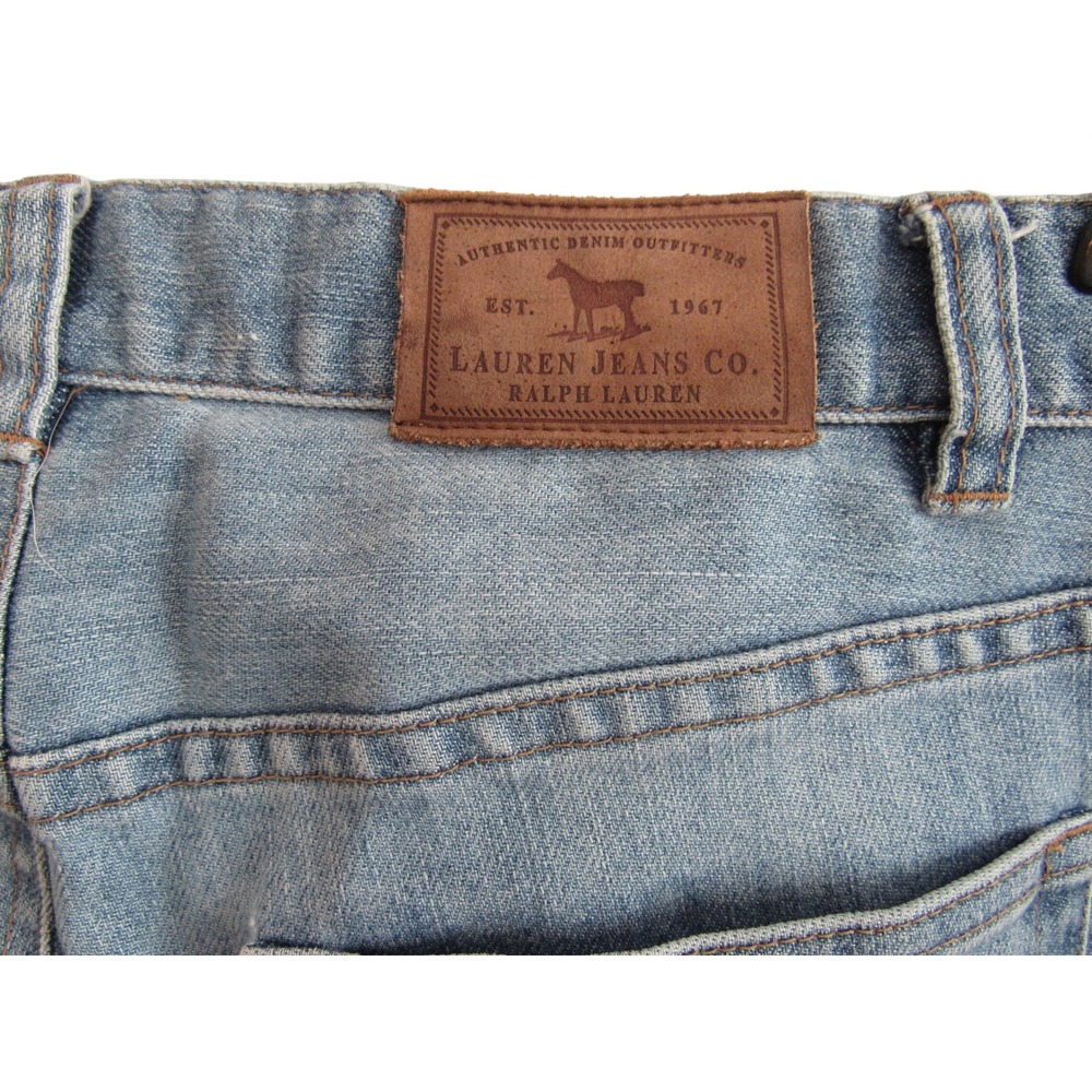 Lauren Jeans Co Ralph Lauren Womens 6 Light Wash Bootcut Flare Jeans Y2K Stretch